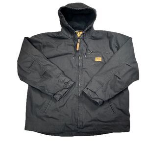 Wells Lamont Coat Mens XL Sherpa Lined Duck Canvas Heavy Duty Workwear